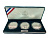 США официальный набор из 3 монет (1 доллар) 1994 Мемориал ветеранов Вьетнама, Национальный музей военнопленных и Мемориал женщинам на военной службе KM 250, 251 и 252 серебро PROOF 2-4-2-02