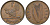 Ирландия 1 пенни 1942 курица с цыплятами KM 11 бронза 4149-334