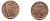 Великобритания 1 пенни 2010 Елизавета II (1952-2022) KM 1107, Spink B6 сталь плакированная медью 177-1213