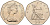 Великобритания 50 пенсов 1981 Елизавета II (1952-2022) KM 913, Spink 4223 (H1) медно-никель aUNC 88-543