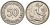 ФРГ 50 пфеннигов 1949 F KM 104, J. 379 медно-никель 4532-339