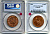 Россия для Финляндии 10 пенни 1915 в слабе PCGS PROOF 65 Биткин 438 медь PROOF 00-000-00