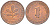 ФРГ 1 ПФЕННИГ 1978 G KM 105, J. 380 сталь плакированная медью 4181-632