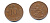 Финляндия 10 пенни 1934 республика (1918-1962) KM 24 медь 51-5416