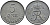 ДАНИЯ 5 ЭРЕ 1958 C; S, ФРЕДЕРИК IX (1947-1972) KM 843.2 цинк 4391-1233