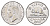 Канада 5 центов 1952 Георг VI (1936-1952), бобер KM 42a хромированная сталь 75-1642