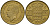 Монако 20 франков 1950 Ренье III (1949-2005) KM 131 алюминиевая бронза    4601-833