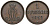 Ганновер 1 пфенниг 1853 B, Георг V KM 221, AKS 155, J. 83 медь 4594-518