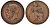 Великобритания 1/2 пенни 1925 Георг V (1910-1936), штрих на A - прямой KM 824, Spink 4057 бронза 4128-851
