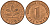 ФРГ 1 пфенниг 1972 F KM 105, J. 380 сталь плакированная медью    4598-523