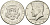 США 1/2 доллара (50 центов) 1966 Джон Кеннеди KM 202a серебро UNC 221-1014