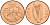 Ирландия 2 пенсов 1996 Виньетка в виде стилизованной птицы из второй библии Карла II Лысого KM 21a бронза 4140-315