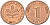 ФРГ 1 пфенниг 1981 J KM 105, J. 380 сталь плакированная медью 4585-765