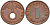 ГЕРМАНИЯ 1 РЕЙХСПФЕННИГ 1939 А KM 89 , J.361 бронза 100-313