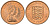 Джерси 1 новый пенни 1971 Елизавета II (1952-2022), герб KM 30 бронза aUNC 4152-716