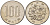 ЯПОНИЯ 100 ЙЕН 1972 ГОД 47, ИМПЕРАТОР ХИРОХИТО СЁВА (1926-1989) KM 82 медно-никель 4511-721