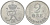 ДАНИЯ 2 ЭРЕ 1970 C; S, ФРЕДЕРИК IX (1947-1972) KM 840.2 цинк UNC 106-211