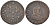 ФРАНЦИЯ 2 ТУРНУА 1634 ЛУИ XIII KM 85 медь 3896-644