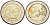Словения 2 евро 2009 10 лет монетарной политики и введения евро KM 82 биметалл UNC M12-10
