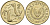 Кипр 2 цента 1993 KM 54.3 никель латунь 4174-1259