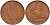 Ирландия 1 пенни 1941 курица с цыплятами KM 11 бронза 4367-1215