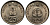 Индия 25 пайсов 1982 IX Азиатские игры KM 52 медно-никель UNC 94-1235